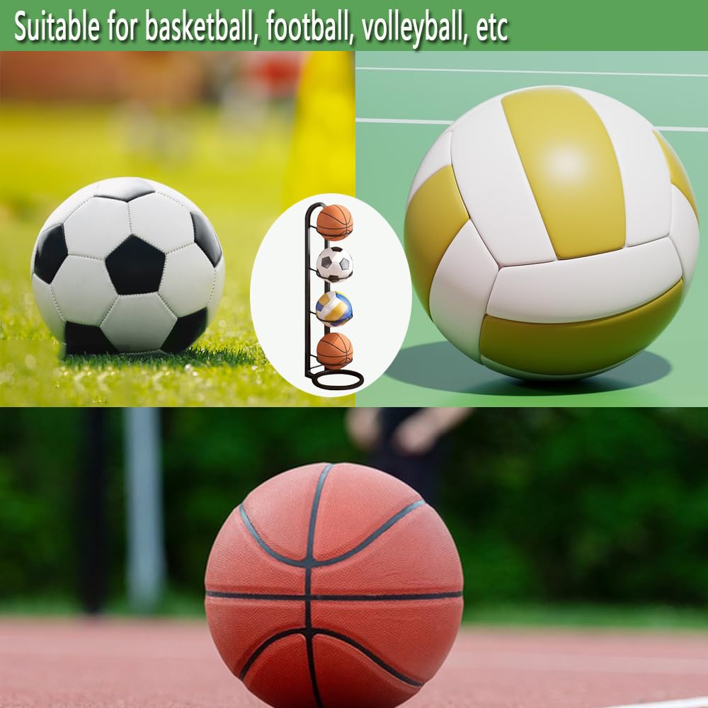 Amazon.co.jp: 4段垂直ボール収納ラック、バスケットボール