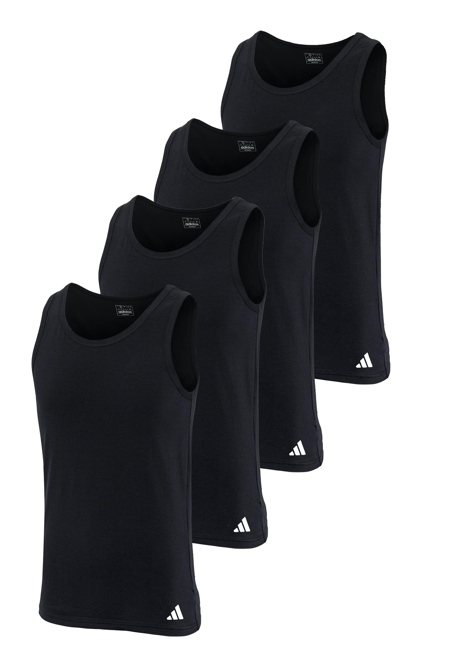 adidas Herren Tank Top Unterhemd langlebig feuchtigkeitstransportierend 4 er Pack