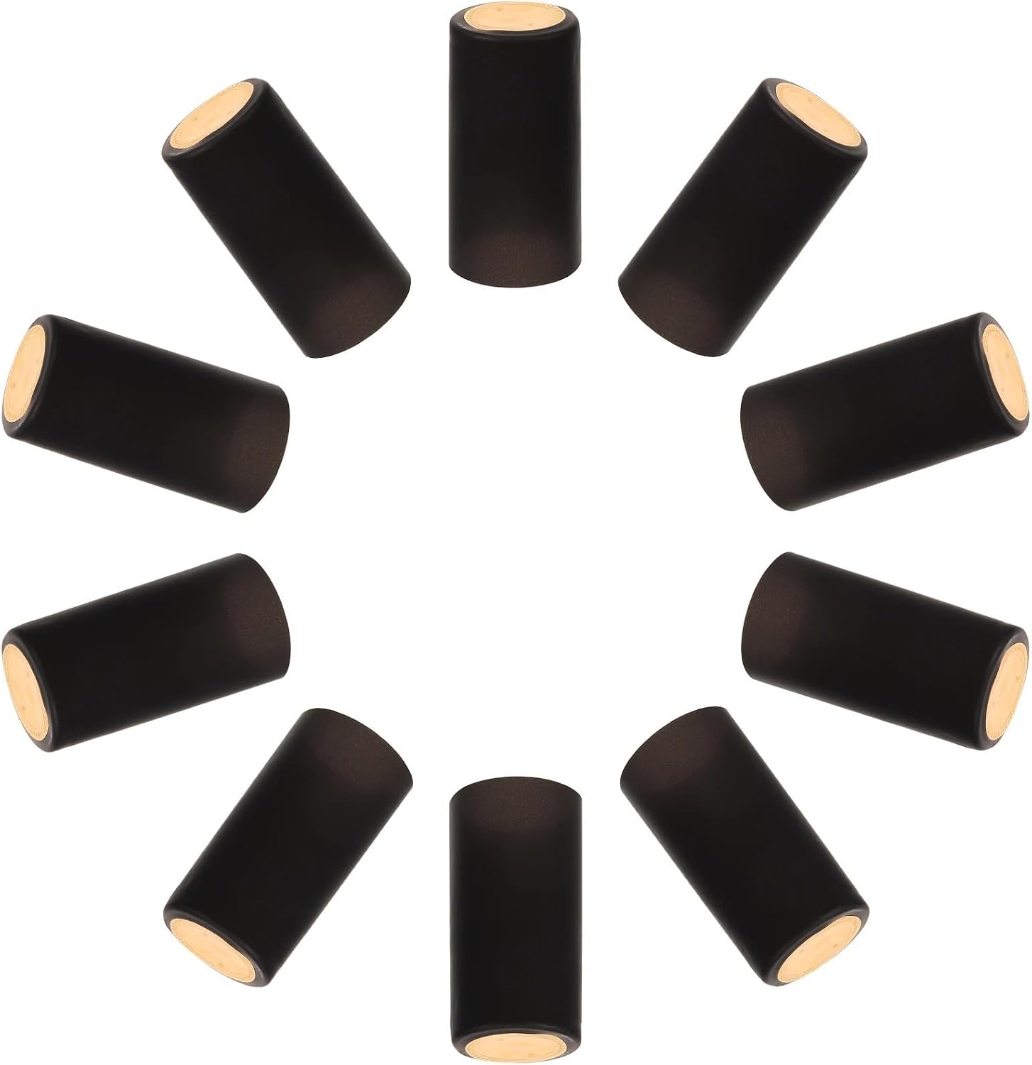 Wine Bottle Wraps Heat Shrink 200pcs Heat Capsules Bottle Sealing Wraps Shrink Caps Wine Capsules Wine Bottle Supplies Reusable Heat Shrink Film For Liquor(Black)