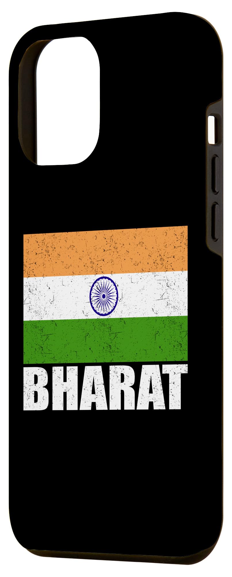 iPhone 15 Pro Max Bharat Flag Grunge Vintage Souvenir India Case - Image 2