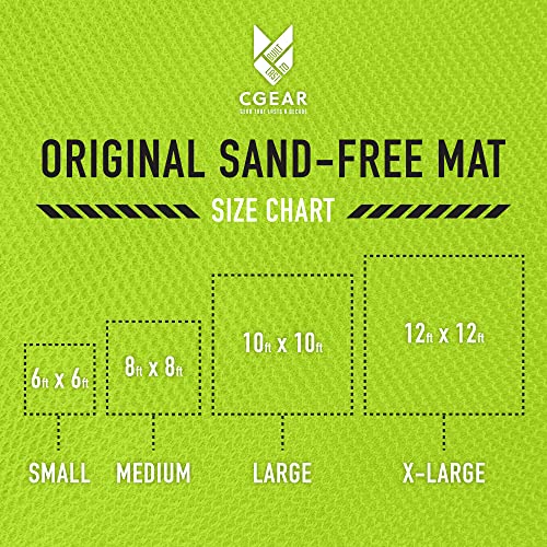 Cgear The Original Sand-Free Outdoor Camping Mat – Patented Technology, Water-Resistant And Anti-Fade Material, Military-Grade Construction – Multi Use Outdoor Blanket #TOP4