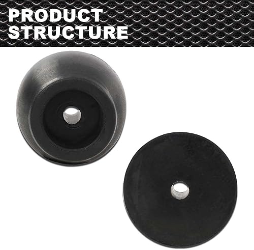 Miniatura 5 de CRODESSIGN - Parachoques de goma para puerta de rampa compatible con remolque de carga de repuesto de camión de 2 pulgadas de alto