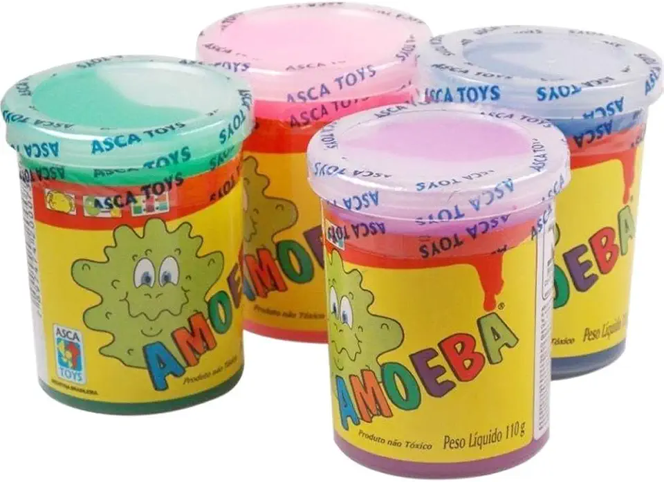 AMOEBA MASSINHA SLIME GELECA KIT COM 24 UNIDADES ORIGINAL