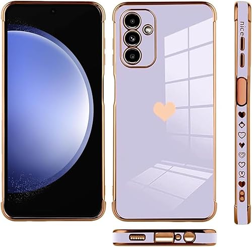 Miniatura 10 de B-wishy Para Samsung Galaxy S23 FE Glitter Crystal Butterfly Heart Floral Slim TPU Luxury Bling Cute Funda protectora con soporte + correa para