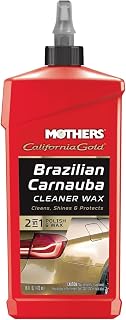 Mothers California Gold Brazilian Carnauba Cleaner Wax 16oz - One-Step Cleaner Wax for Oxidation Removal, Swirl-Free Shine & Protection (05701)