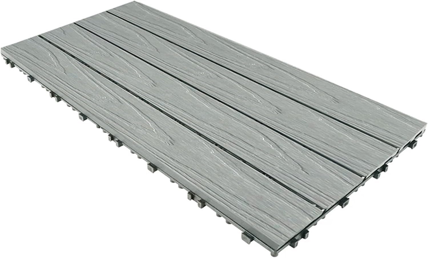 XAZLBIW Long Solid Acacia Wood Interlocking Deck Tiles, Indoor Outdoor Waterproof Hardwood Flooring for Pathway, Poolside, Backyard & Patio A3 22pcs