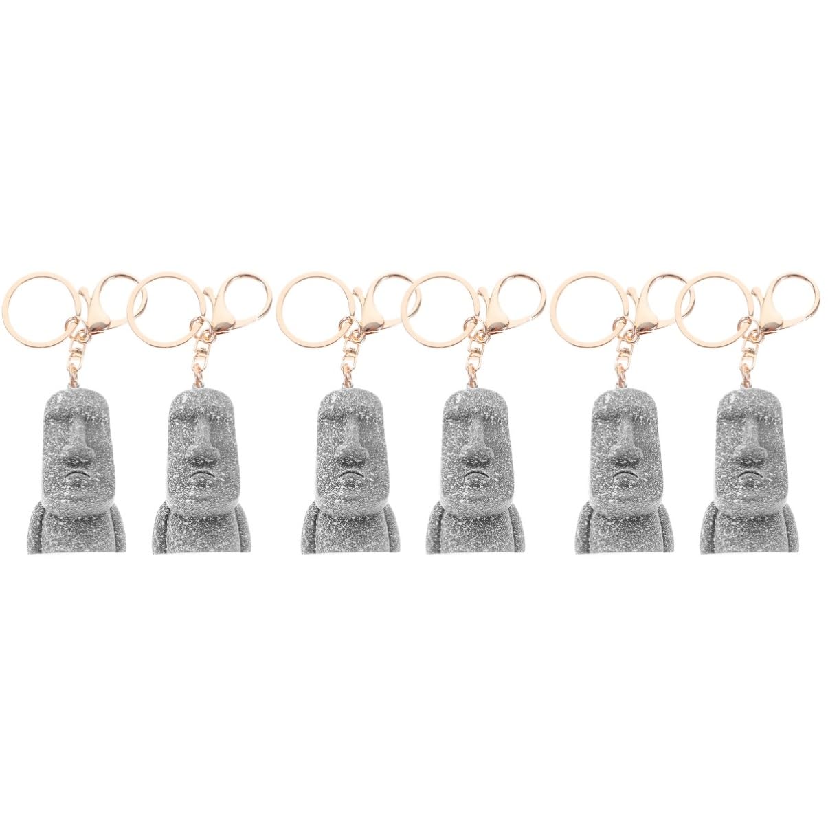 Porte-clés de Pâques Alipis en statue en pierre, l'idée cadeau idéale en lot de 3 ensembles