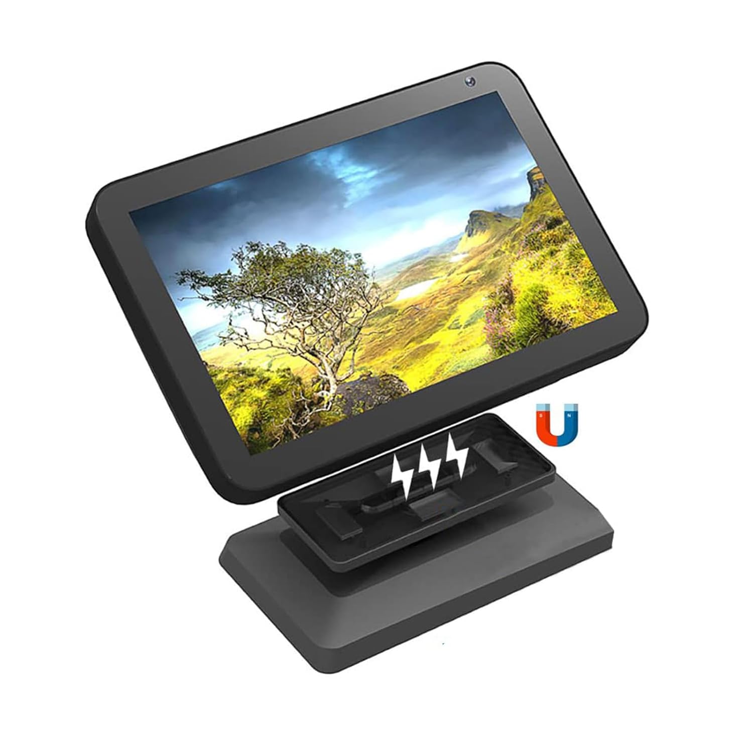 ZORBES® for Echo Show 8 1st /2nd Gen Desktop Holder,Base Stand for Amazon Echo Show 8,Magnetic Holder Adjustable Angle Amazon Accessories (Only Stand) ZORBES® for Echo Show 8 1st /2nd Gen Desktop Holder,Base Stand for Amazon Echo Show 8,Magnetic Holder Adjustable Angle Amazon Accessories (Only Stand)