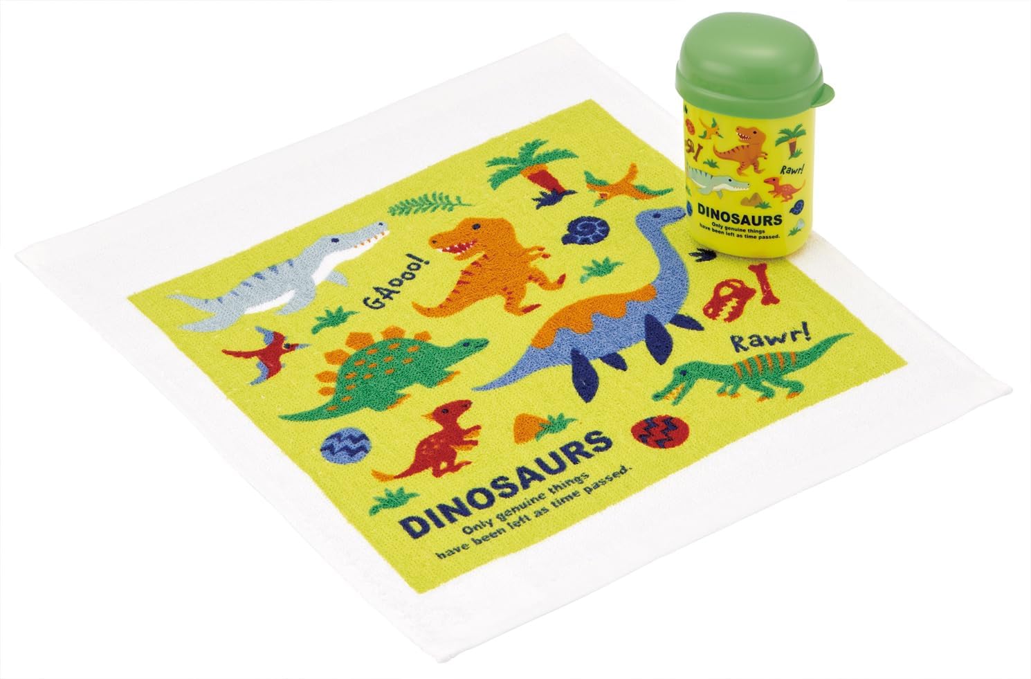 Skater OA4-A Dinosaurus 26 Hot Towel Set with Case, Made in Japan