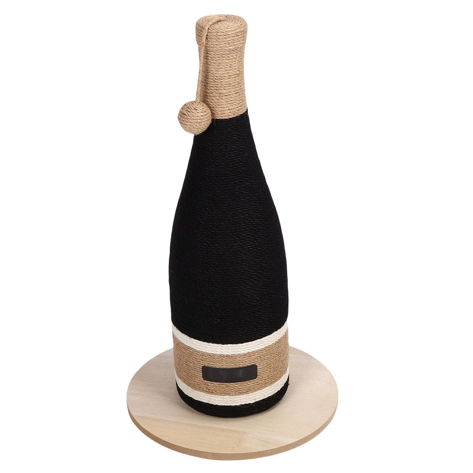 Katzen-Weinflaschen-Kratzbaum, Interaktives Spielzeug für Aktive Katzen, 59,9 cm Hoch, Multifunktionales Design