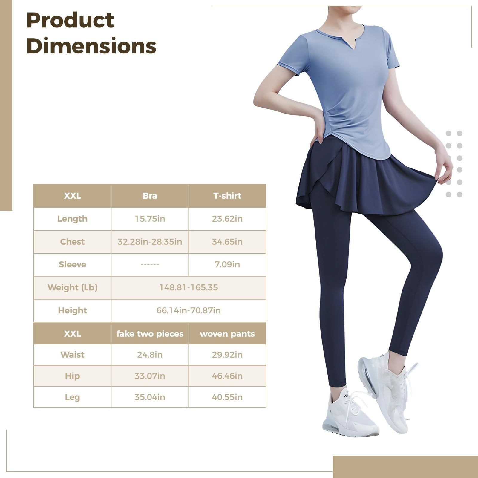 Juego de entrenamiento de pilates de 4 piezas para mujer, ropa de yoga que incluye mangas cortas y brasier deportivo sin mangas, material de poliéster y elastano, talla XXL para 135-150 libras