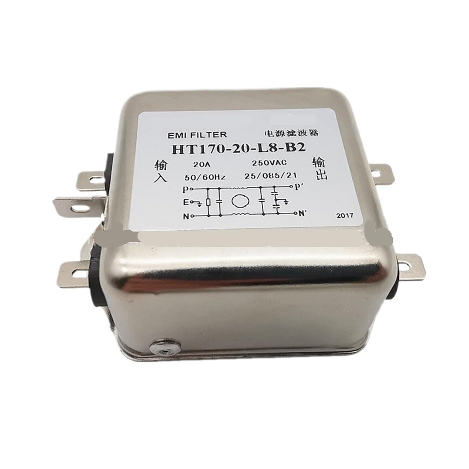 Filtre de puissance HT170-20-L8-B2 électromagnétique anti-interférence