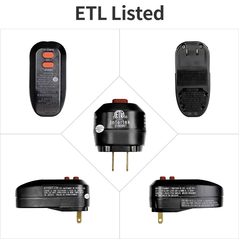 OAONAN GFCI Replacement Plug Assembly with Ground Fault Circuit