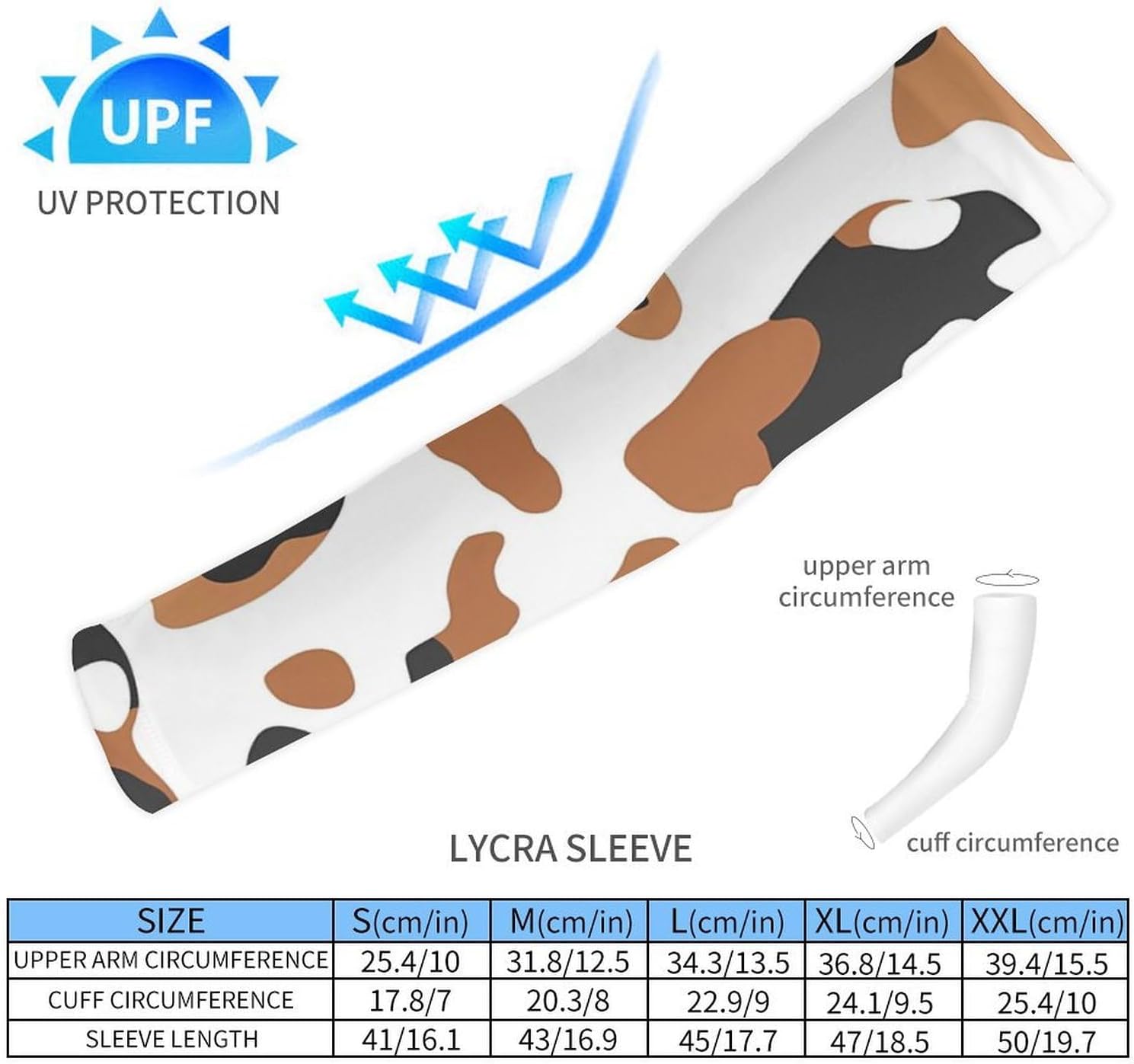 Tortoiseshell Cat Print Arm Sleeves Cooling Sun Protection Sports Compression for Golf Basketball