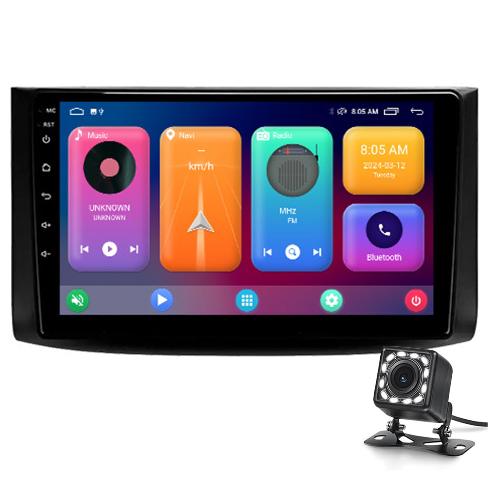 Autoradio MP5 7" pour Chevrolet Aveo 2006-2012 avec CarPlay sans fil et GPS 4+64 Go