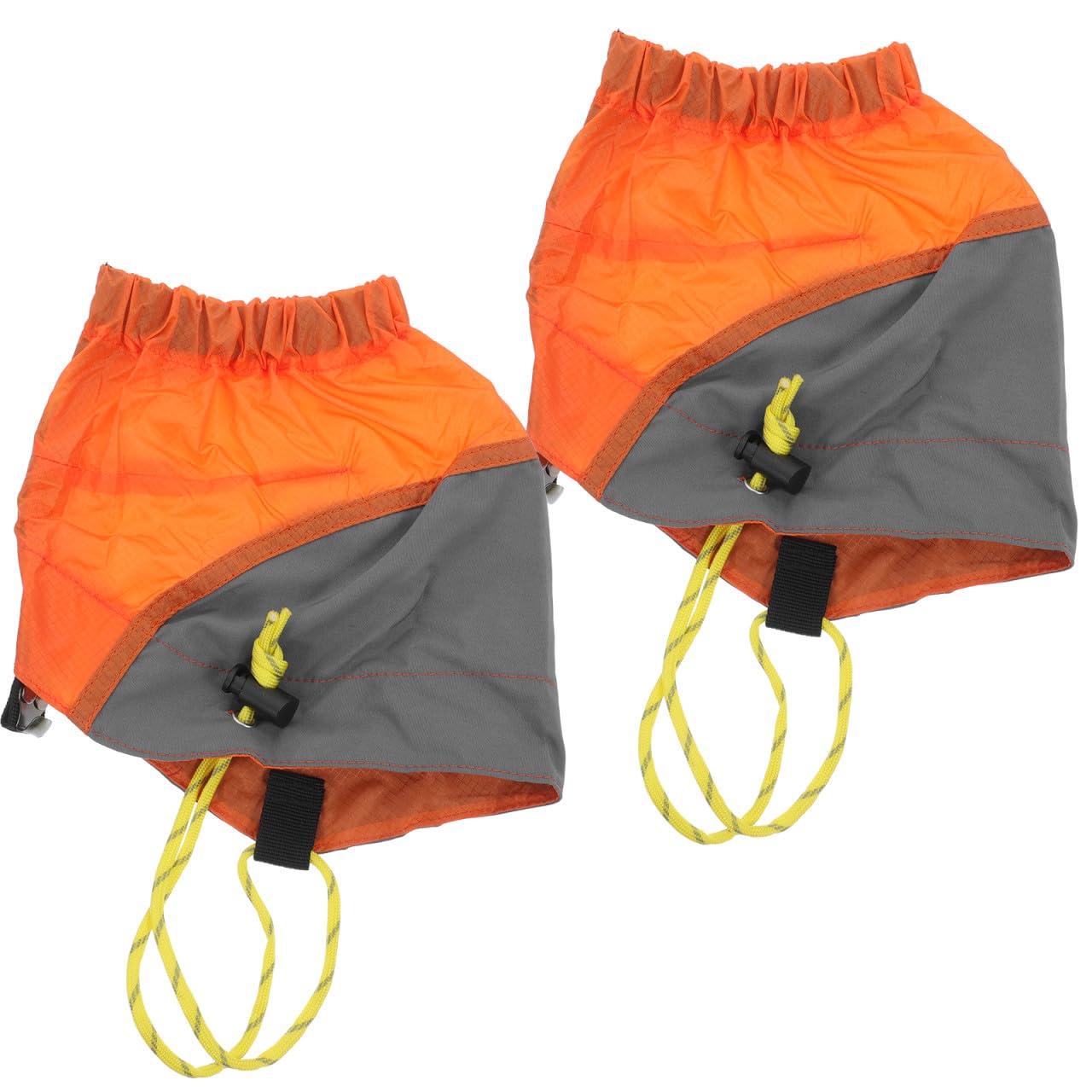 VICASKY 3 Pièces Guêtres de Randonnée Imperméables Orange Protection Sable et Respirante Réglables avec Cordon Élastique pour Chaussures de Marche Extérieur