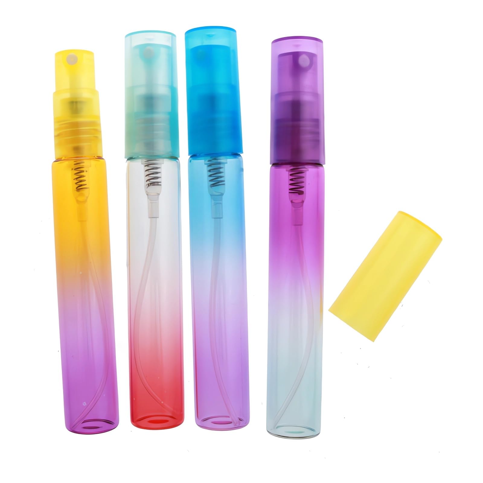 48 Pezzi 8ml Gradiente Viola Blu Bottiglie Atomizzatore di Profumo flacone spray Con Sprayer per Viaggiare Festa Appuntamento Vita Quotidiana+ 1 x imbuto