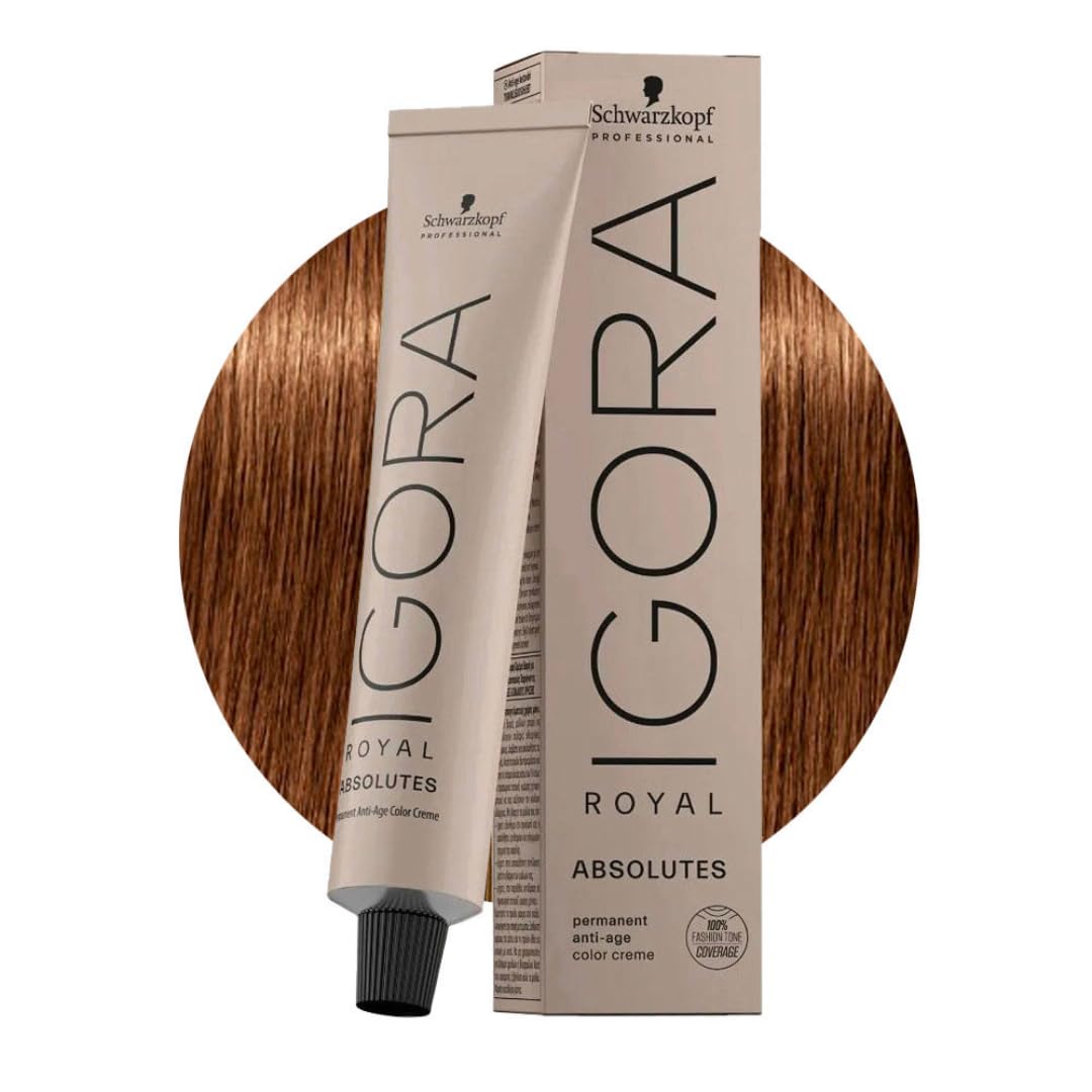 Professional Igora Royal Absolutes Hair Color, 7-60, Medium Blonde Chocolate Natural, 2.1 Ounce