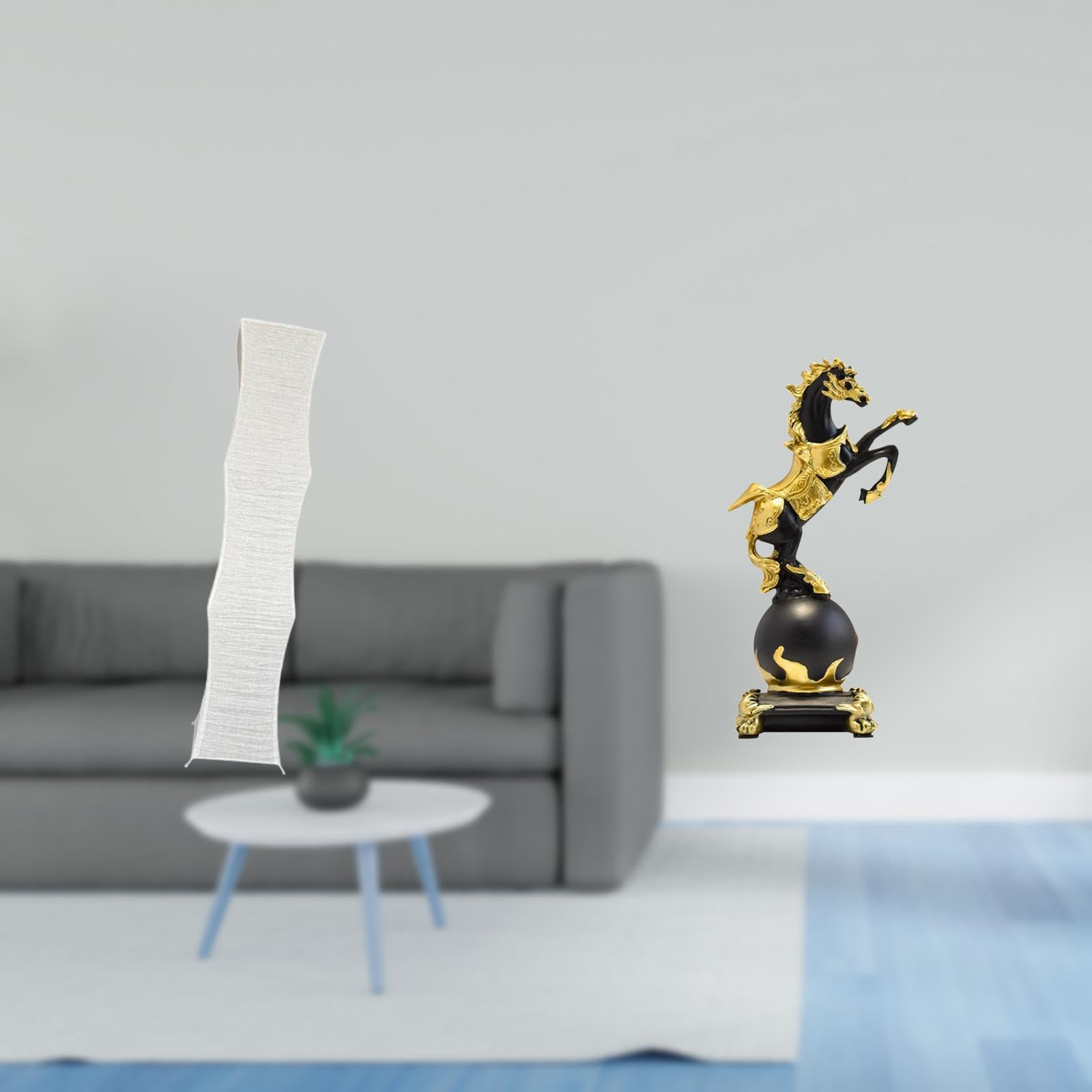Living Room Standing Lamp Shade with Modern Horse Figurine Statue Collection Tabletop Ornament for Bedroom Centerpiece Decor-image-29