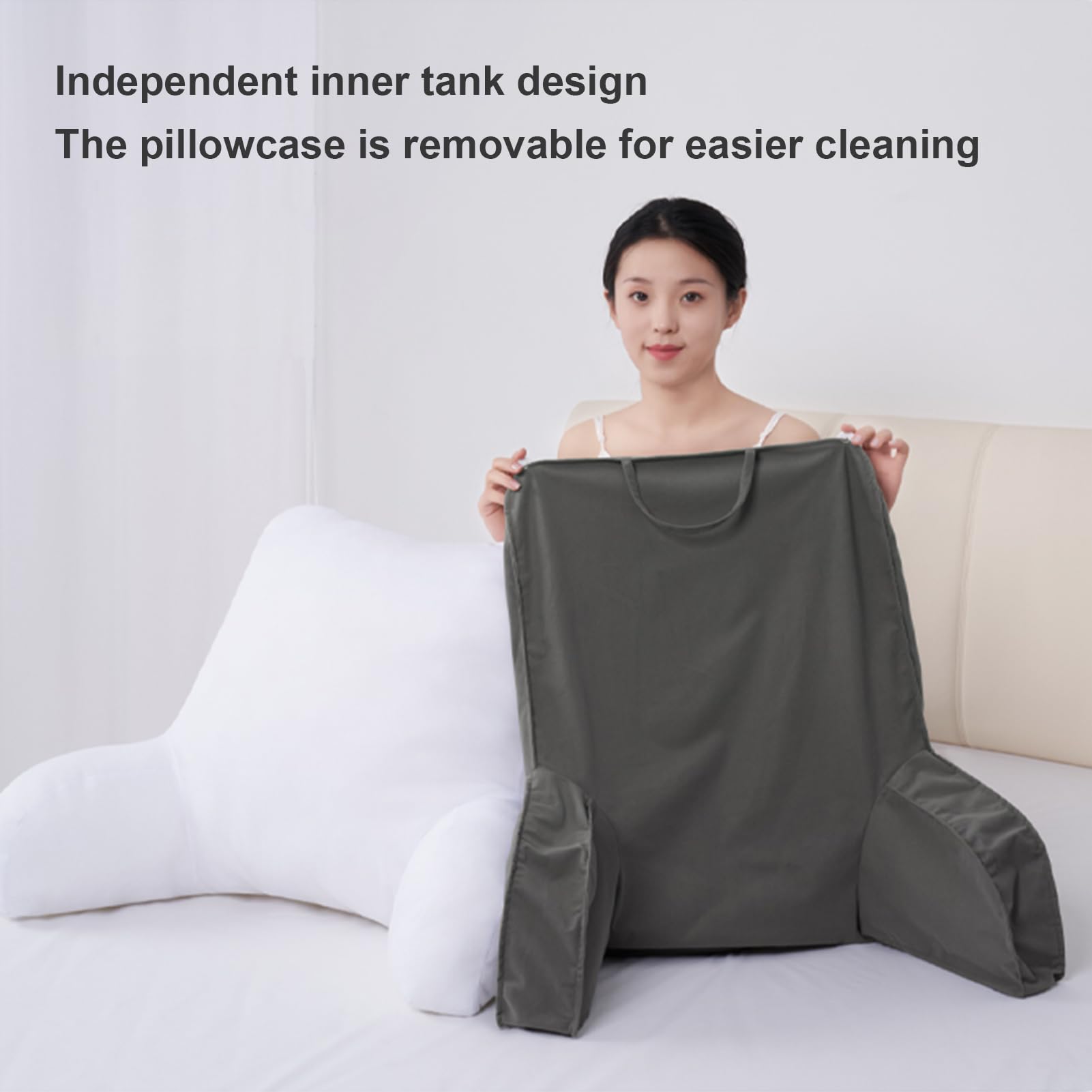 Oreiller De Lecture avec Accoudoirs -Portable Oreiller De Lecture pour Lit avec Cale Nuque & Bras - Confort Et Ergonomie Coussin Cale Dos Canapé pour Lit & Fauteuil & Canape Oreiller De Lecture avec Accoudoirs -Portable Oreiller De Lecture pour Lit avec Cale Nuque & Bras - Confort Et Ergonomie Coussin Cale Dos Canapé pour Lit & Fauteuil & Canape