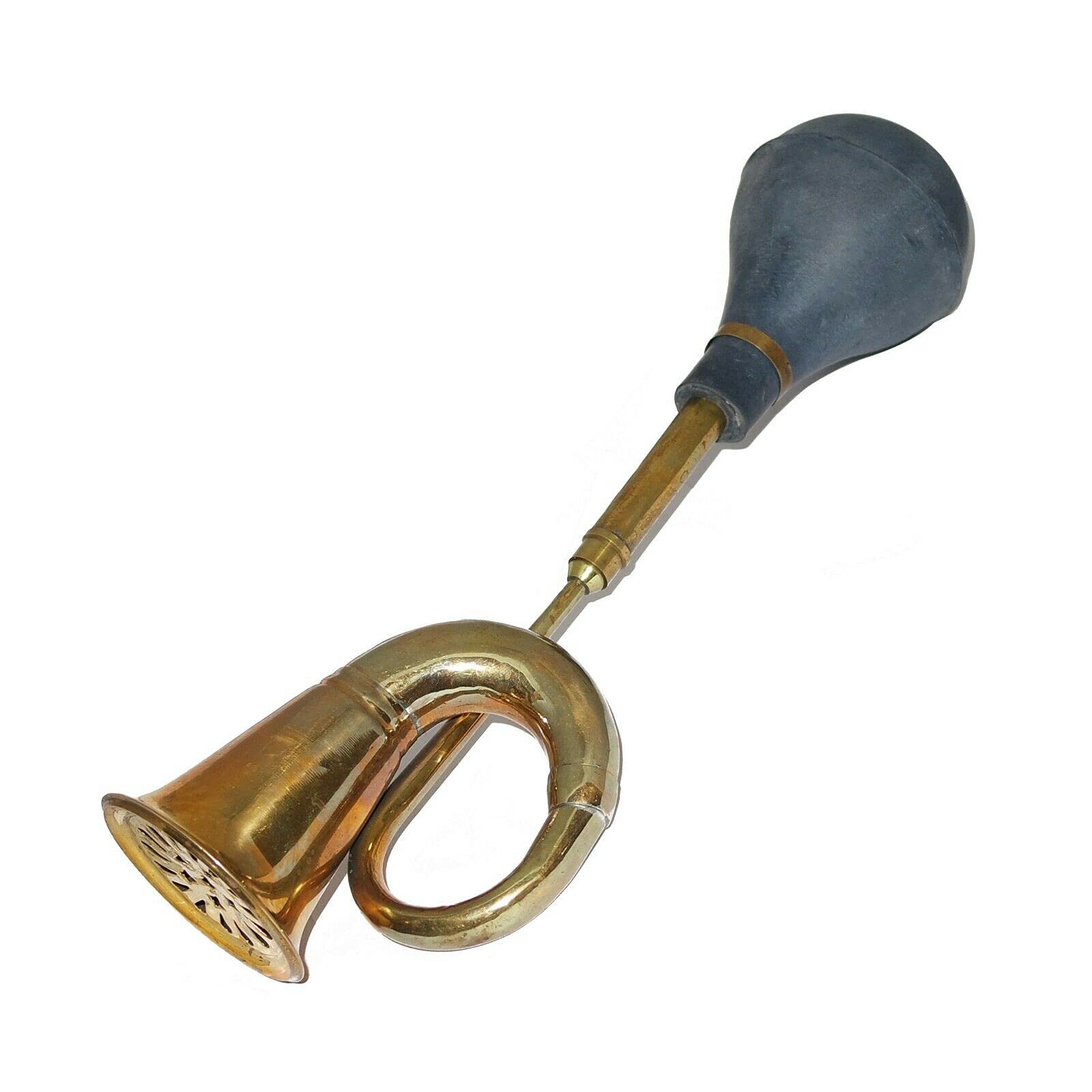 AEspares Brass Taxi Horn Car Vintage Look Rubber Bulb Horn Trumpet Loud Sound Bugle