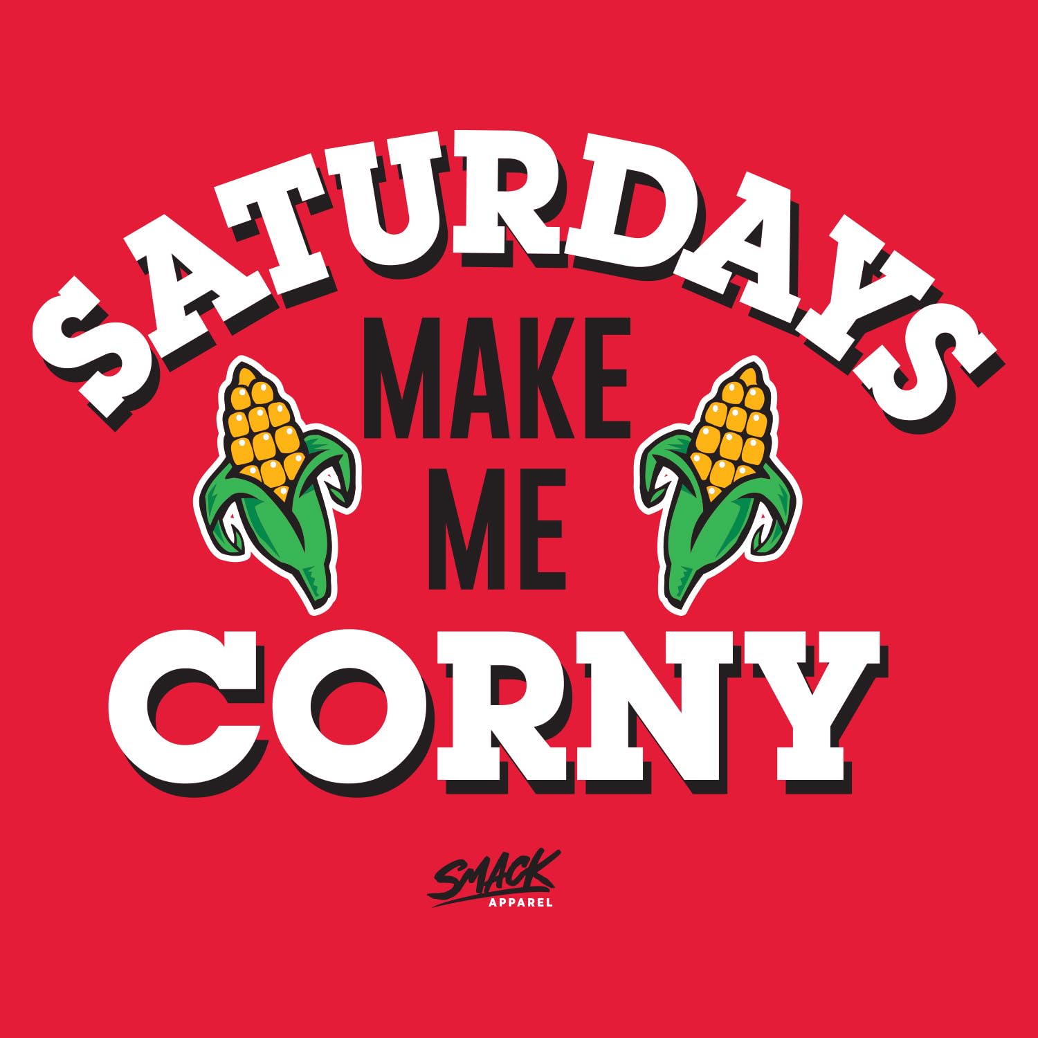 Saturdays T-Shirt for Nebraska College Fans (SM-5XL) (Red Short Sleeve, X-Large)