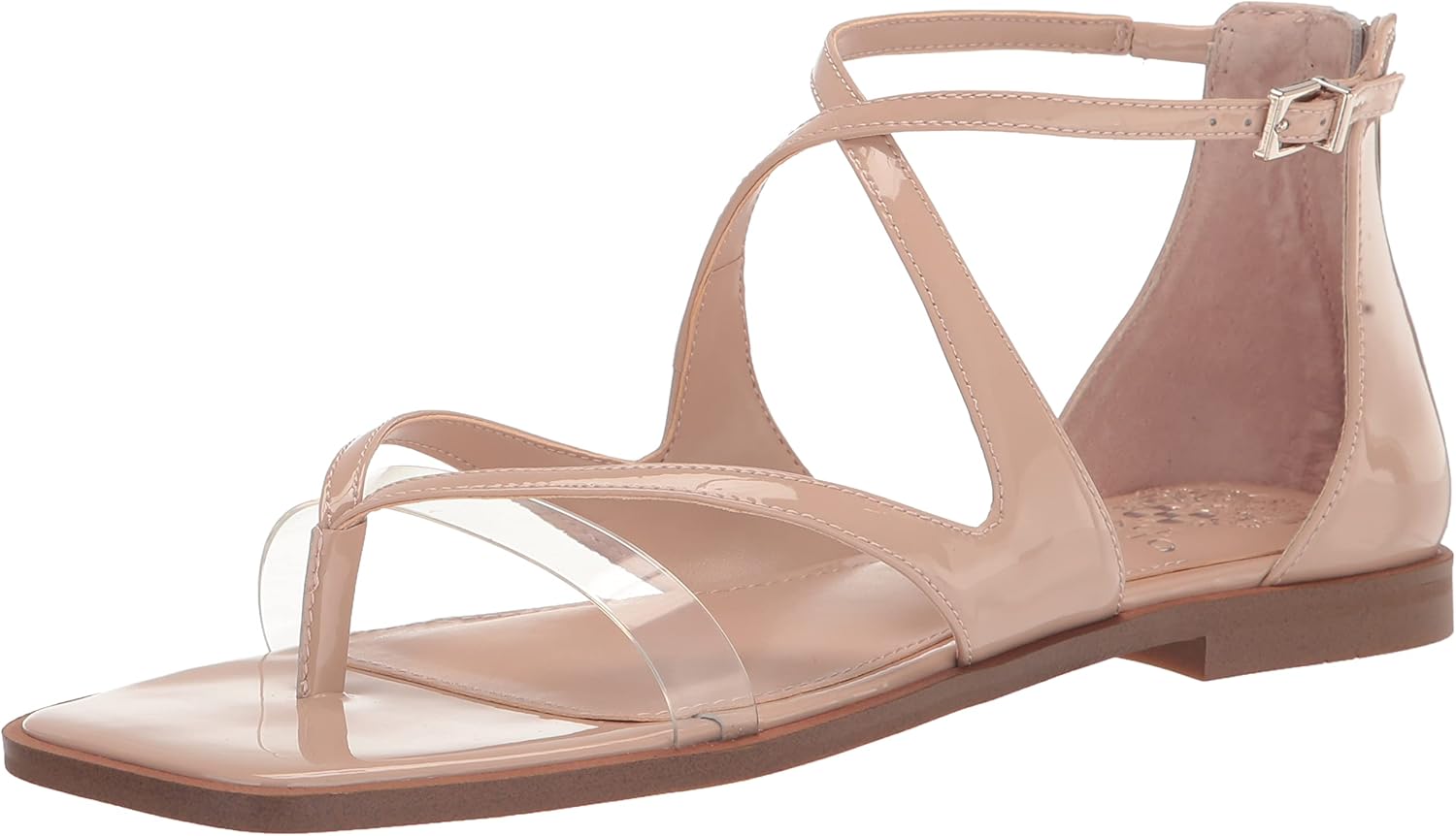 Vince Camuto Women's Lomeeana Flat Sandal, Soft Blush, 11