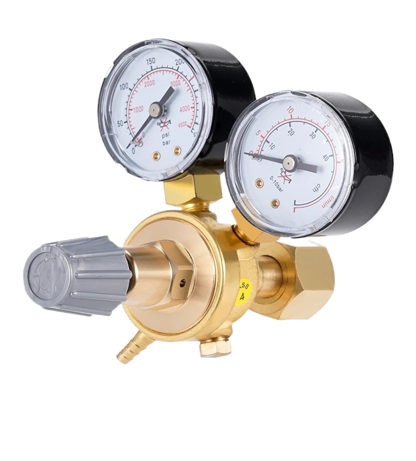 Amokd One Color Pressure Regulator Reducer Argon Co2 Welding Twin Gauge Gas Bottle Welding Flow Meter Control Valve W21.8 1/4 Thread