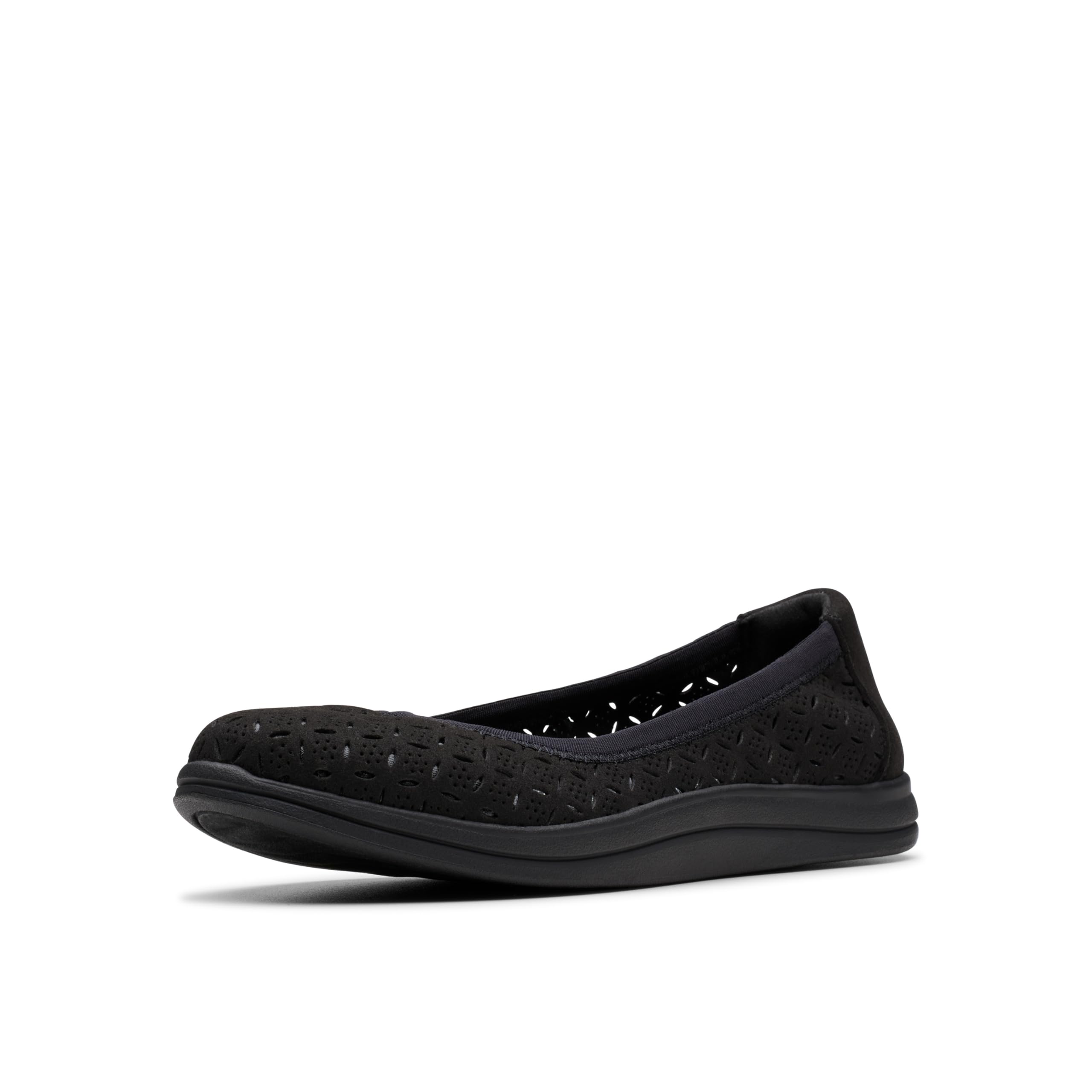 Clarks Women's Breeze Roam Ballet Flats, Black, 4.5 UK