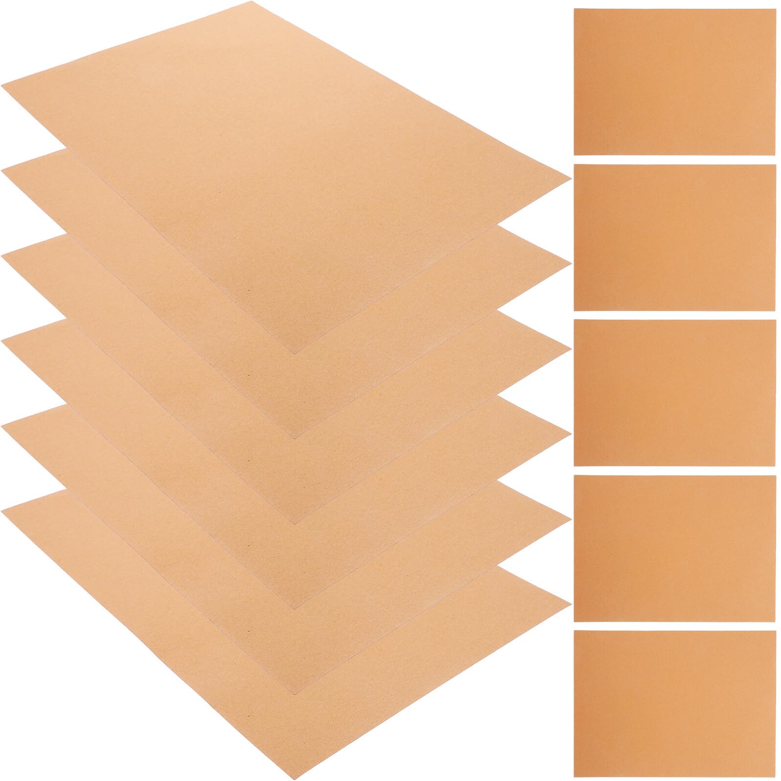 PLAFOPE 100 fogli Carta Kraft per DIY Materiale Creativo Carta per Origami Scrapbooking e Lavoretti Colorati per Progetti Artigianali e Disegno