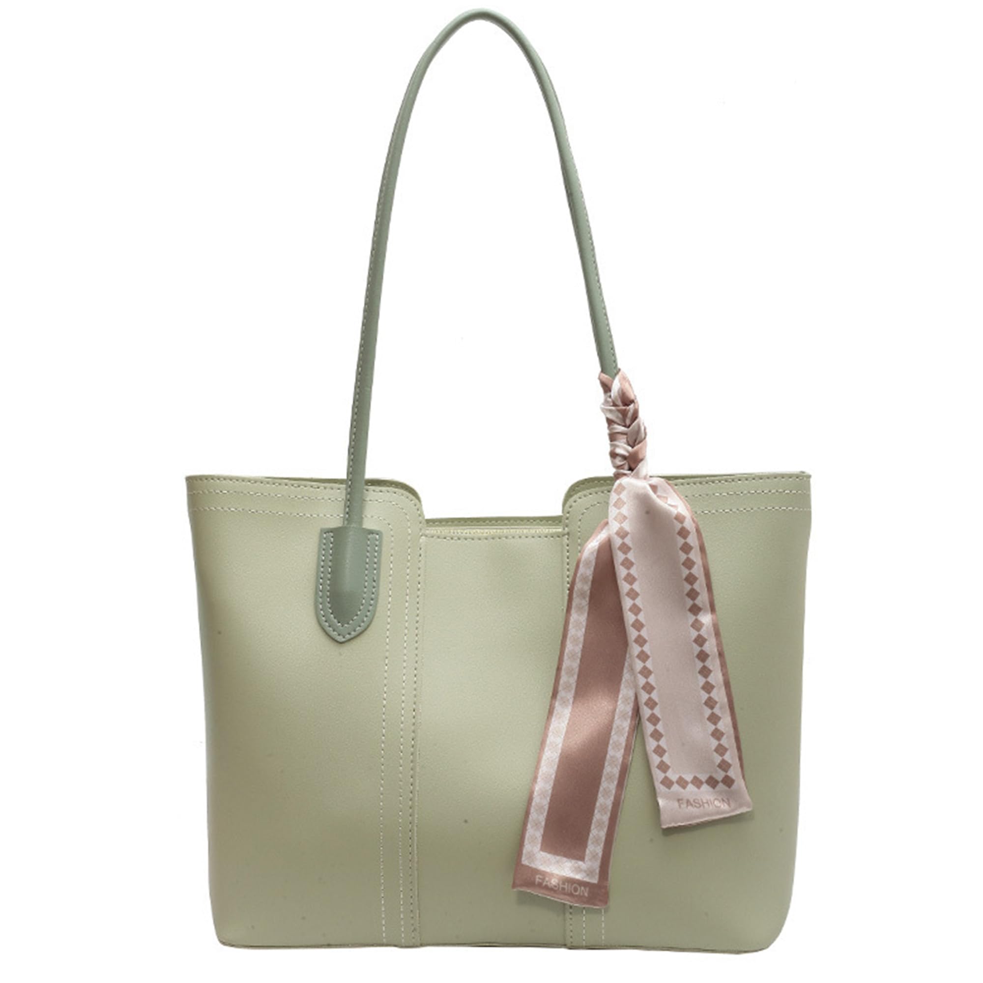 Tote Bag for Women Large Top Handle Satchel PU Leather Purses and Handbags Shoulder Hobo Bags for Travel (Green)