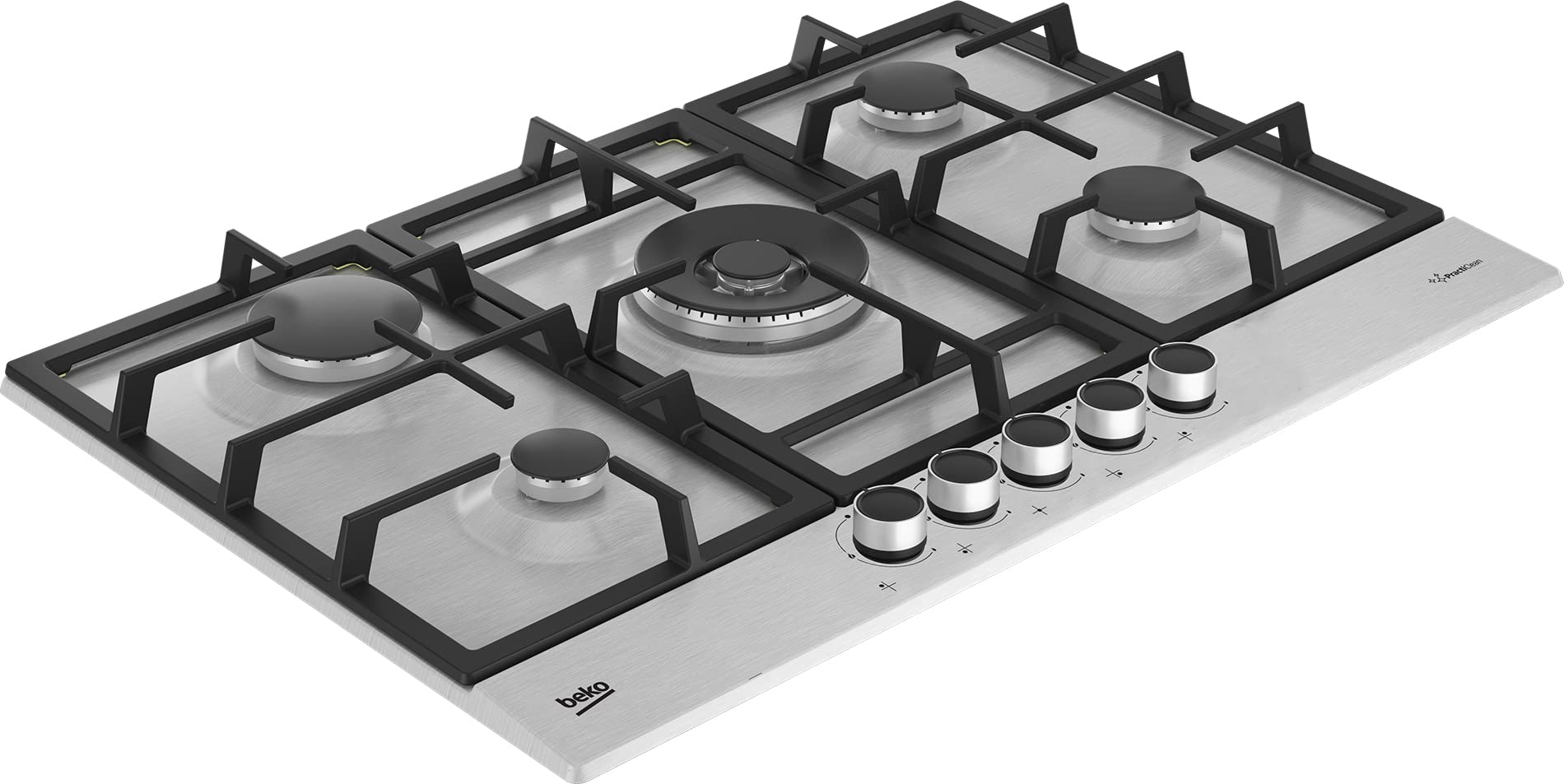 Piano cottura a gas da Incasso 5 Fuochi (Wok) larghezza 75 cm - HIAW75225S
