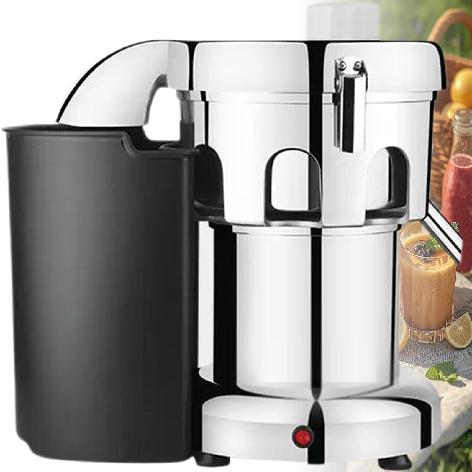 Sjyclaviger Heavy Duty Electric Stainless Steel Centrifugal Juicer, Commercial Juice Extractor 370w/550w, Extractor 2800r/Min 80-120kg/H, for Fruit and Vegetable B-3