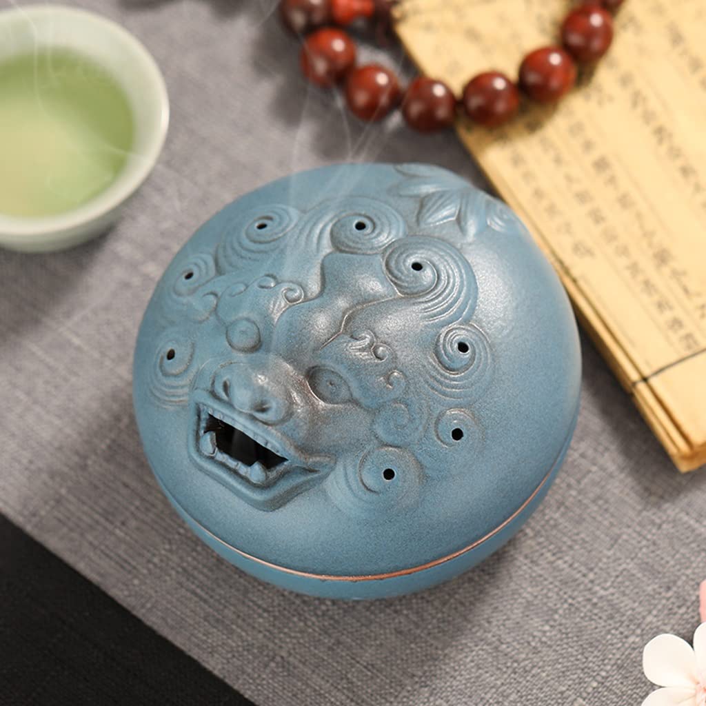Quemador de Incienso Pixiu Horno de Incienso hogar Interior cerámica decoración Creativa Ceremonia del té Incienso sándalo Incienso de Madera de agar Quemador de Incienso en Cascada
