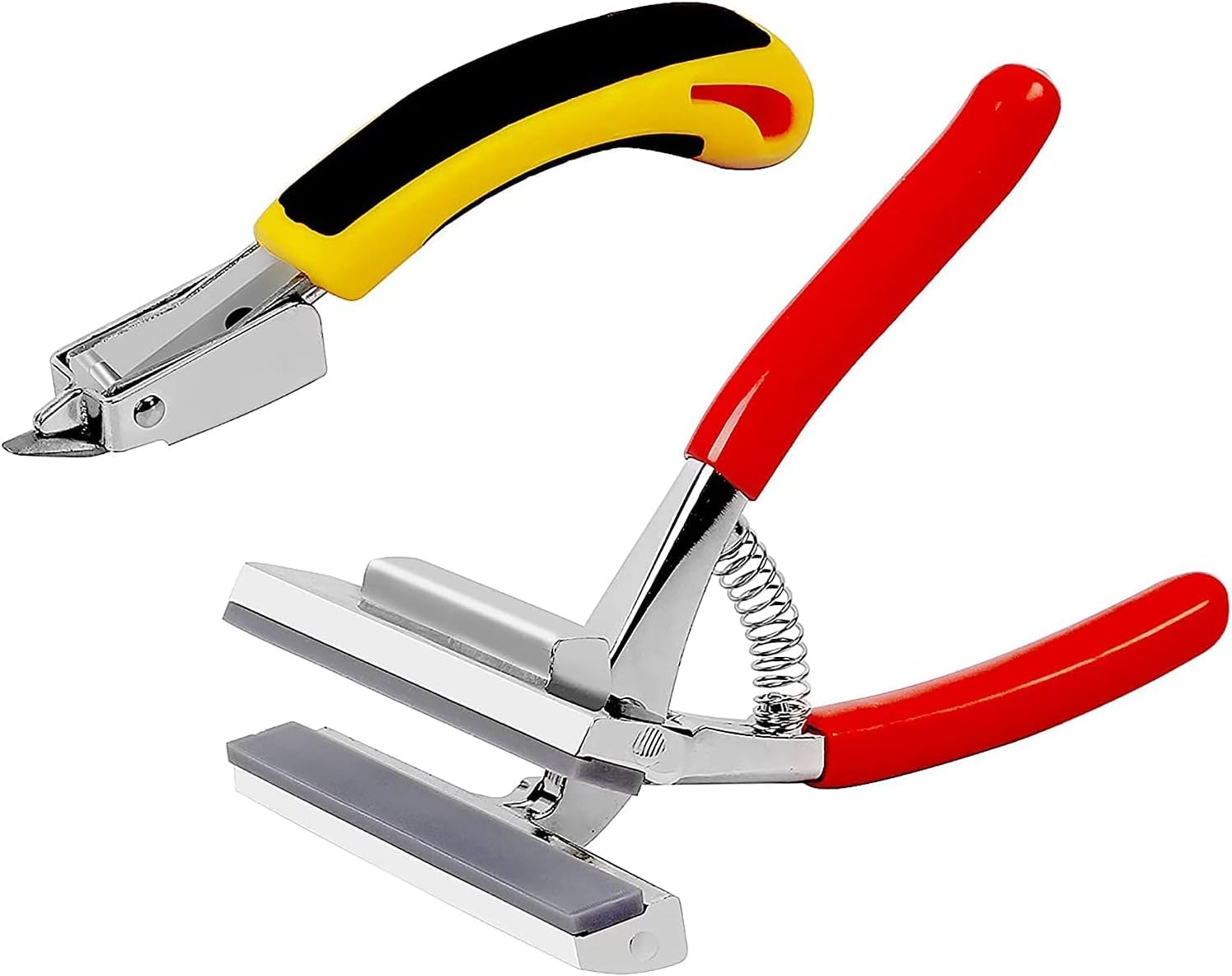 Extra Wide Canvas Pliers & Staple Remover Set, Alloy Art Tool, Spring Return Handles, Upholstery Staple Remover, for Stretching Canvas & Repairing Chairs