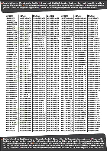 DEKAROX Abwasserpumpe Laugenpumpe für Bosch Siemens 145093 00145093 mit Pumpenkopf und Sieb für Waschmaschine Waschtrockner wie Avantixx Logixx Maxx iQ300 iQ500 iQ700 iQ800 Serie 4 Serie 6