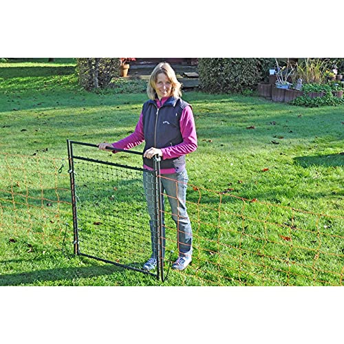 VOSS.farming Puerta Acceso a cercado eléctrico con Malla electrificada, electrificable, para Pastor eléctrico, 105cm