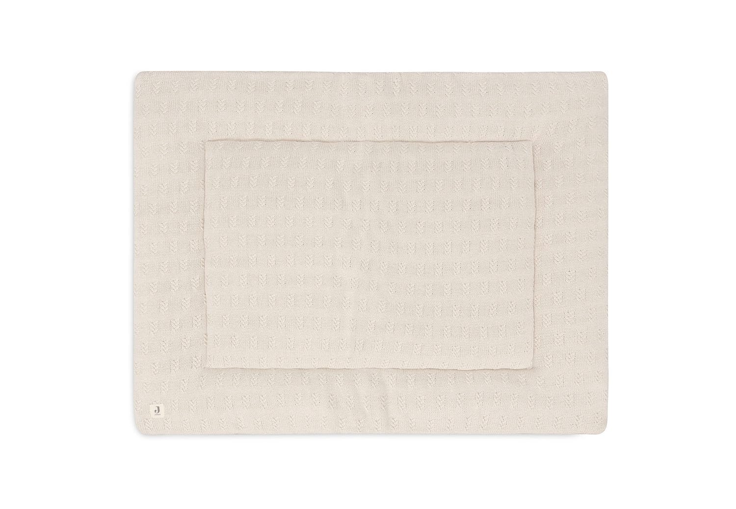 Tapis de parc 75x95cm Grain Knit Oatmeal - Jollein