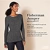Amazon Essentials Women's Fisherman Cable Knit Long-Sleeve Crewneck Jumper (Available in Plus Size), Red, XXL #1