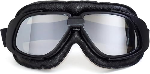 Googles para motorista de CRG Sports, estilo vintage, tipo aviador, modelo T10 T10BCB, para llevar con scooter