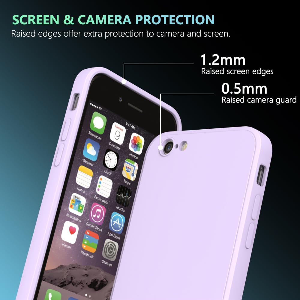 Amazon.com: WOGROO for iPhone 6S Case Purple, Scratch