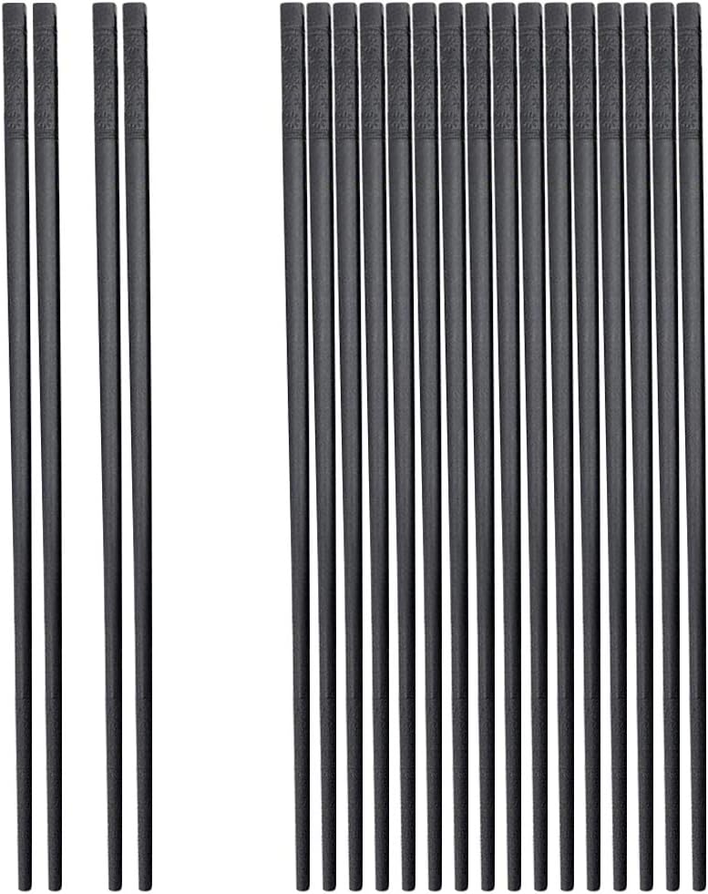 Bіg Sаlе 10 Pairs of Fiberglass Chopsticks, 9.5 Inch Reusable Chopsticks, Dishwasher Safe Non-slip Korean Chopsticks for Food