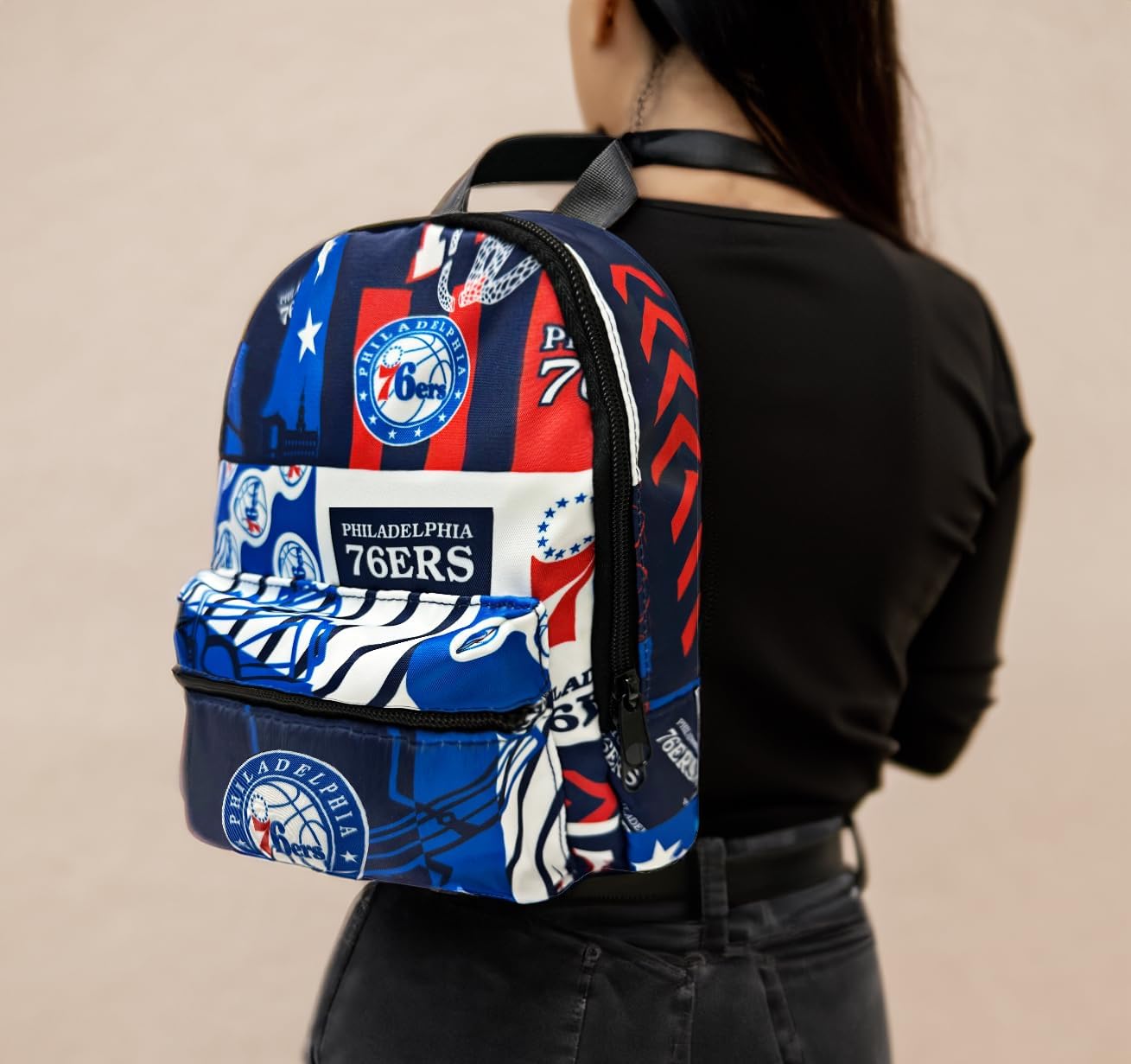 Pro Specialties Group Philadelphia 76ers Mini Backpack adult bag, perfect for women. Ideal small backpack Waterproof, and trendy
