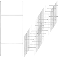 Newflager 25 Pack Heavy Duty 30" Metal H Stakes for 4mm Corrugated Yard Signs - Windproof Galvanized Steel