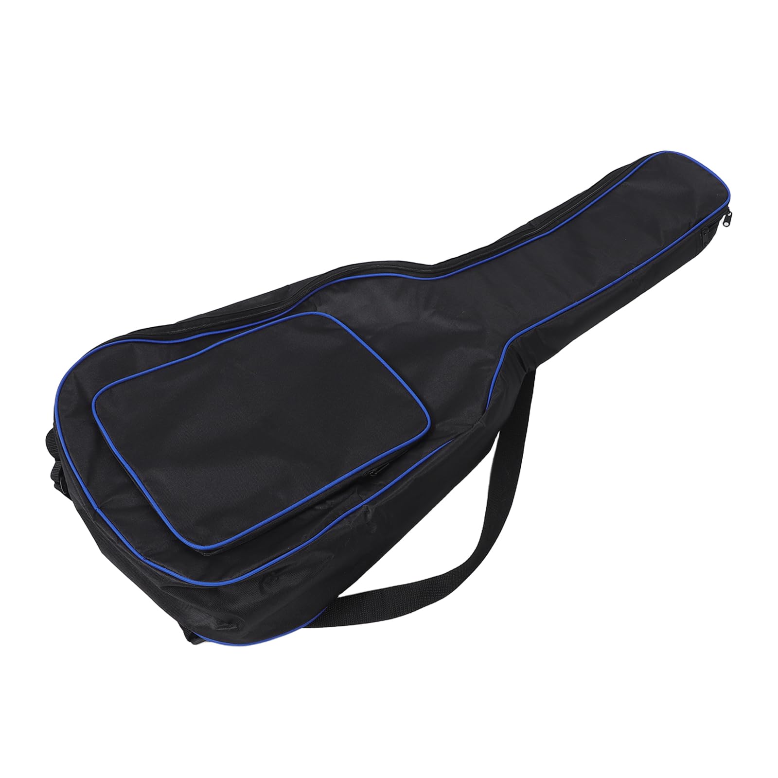 GLEAVI Bolsa para Guitarra Acústica de 41 Pulgadas y Acolchada Gruesa Borde Azul, Mochila Portátil para Guitarra Eléctrica, Funda Engrosada Resistente al Agua para Viajes y Conciertos