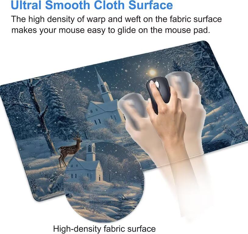 Mouse pad base en caoutchouc antidérapante grand tapis de souris