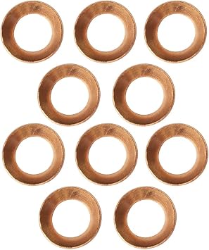 Copper Flare Gasket, SAE 45 Degree Flared Fitting, 1/2" OD Tube, 10pcs
