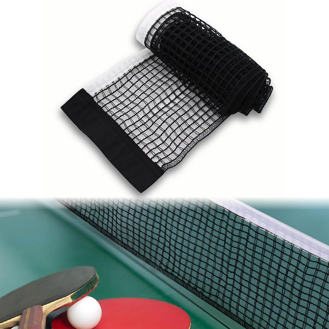 Red de Ping Pong para Mesa, Malla de Tenis de Mesa Plegable, Portatil, ajustable, ping pong exterior, para Escritorio de Oficina Hogar Exterior