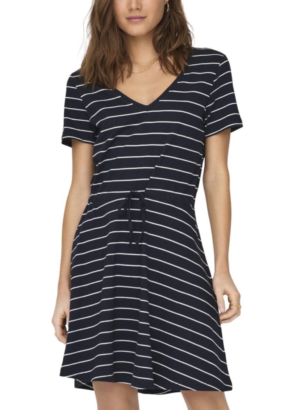 Only Onlmay S/S V-Neck Short Dress Jrs Noos Vestido Corto para Mujer