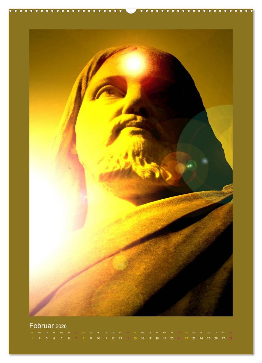 Calendario mensual CALVENDO de Christ SEIN * 2026 (calendario de pared 2026 DIN A2 alto), calendario mensual CALVENDO